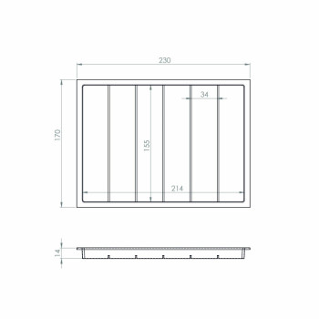 ALVEOLE 6 RANGEES 34X155mm