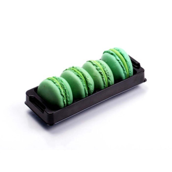 REGLETTE 4 MACARONS AVEC ALVEOLE NOIRE