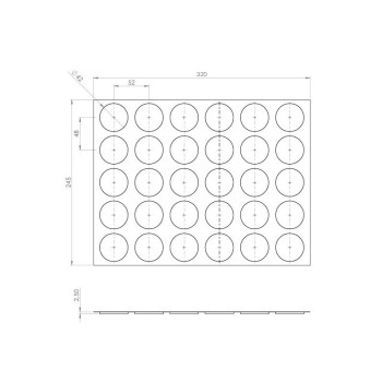 MOULES 6X5 MENDIANT LISSE