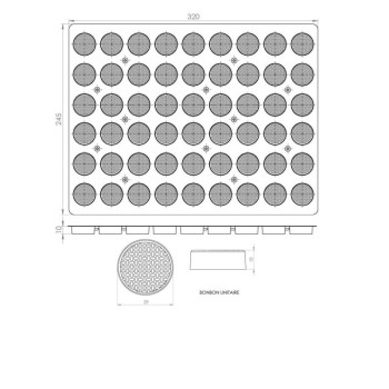 MOULES 9X6 ROND PC13