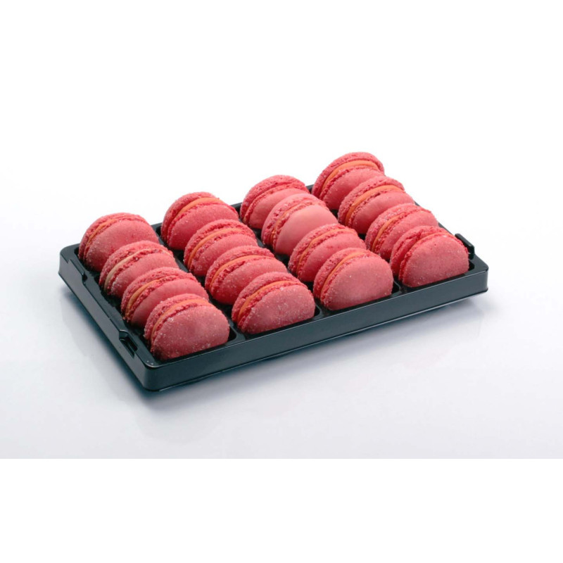 ALVÉOLES 16 MACARONS NOIRE