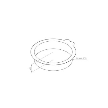 MOULES ENTREMET Ø200X40 BORDS DROITS