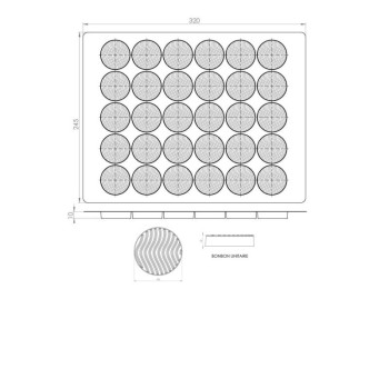 MOULES 6X5 ROND CROQUE TELE PC18