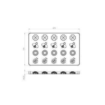 MOULES 4X5 FRITURE SECHE JARDIN