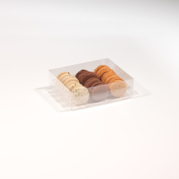 BOITE 12 MACARONS AVEC ALVÉOLE CRISTAL