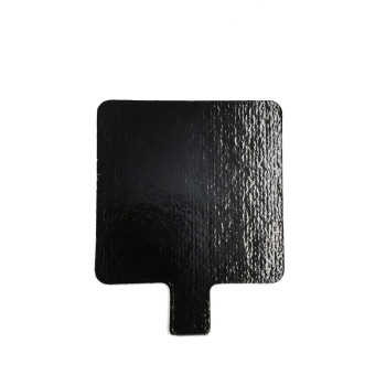 PLAQUE CARTON NOIR/BLANC DIM. 80X80 MM LANGUETTE