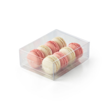 BOITE 2X4 MACARONS AVEC ALVÉOLE CRISTAL