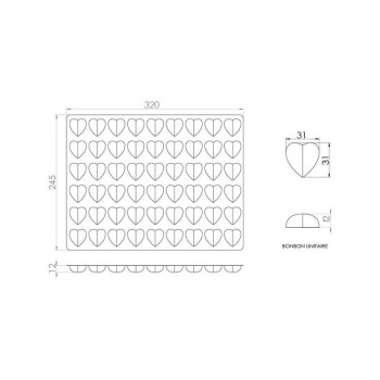 MOULES CRISTAL 9X6 COEUR ASSEMBLES BARTH