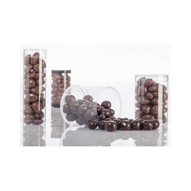 TUBE PVC CRISTAL Ø65H120MM FOND+COUVERCLE CRISTAL