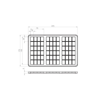 KIT 10 MDC 1X3 TABLETTE STANDARD- 175X275 MM- APET C 800µ- BT